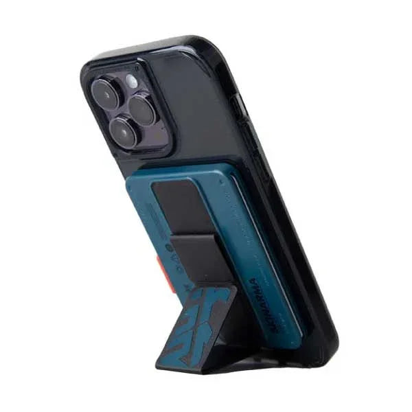 Skinarma Mirage Magnetic Cardholder With Grip-Stand-Blue - Tashqila Skinarma Mirage Magnetic Cardholder With Grip-Stand-Blue - Tashqila